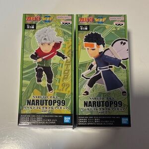 Naruto Shippuden NARUTOP99 Volume 2 WCF Mini-Figure Sakumo‎ and Obito Uchiha
